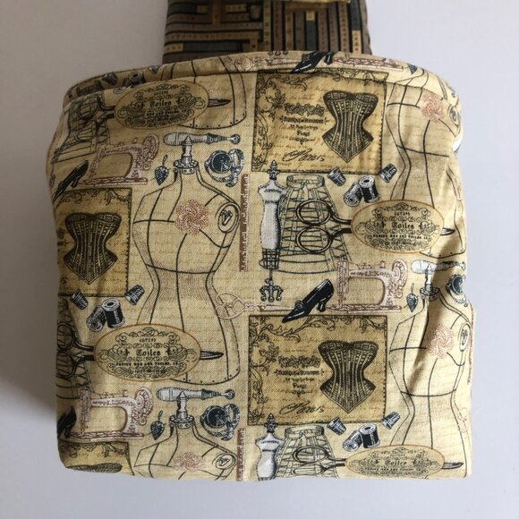 Armchair Pincushion Caddy Sewing Themed Fabric Sewing Quilting Craft Tool Caddy - Picture 7 of 8